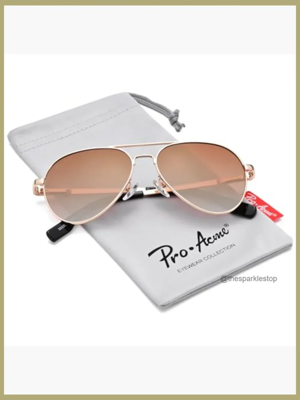 Polarized Aviator Sunglasses for Kids, Metal Frame, UV Protection